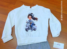 Cargar imagen en el visor de la galería, Conjunto "Muñeca vespa" gris 2 a 12 años | Invierno