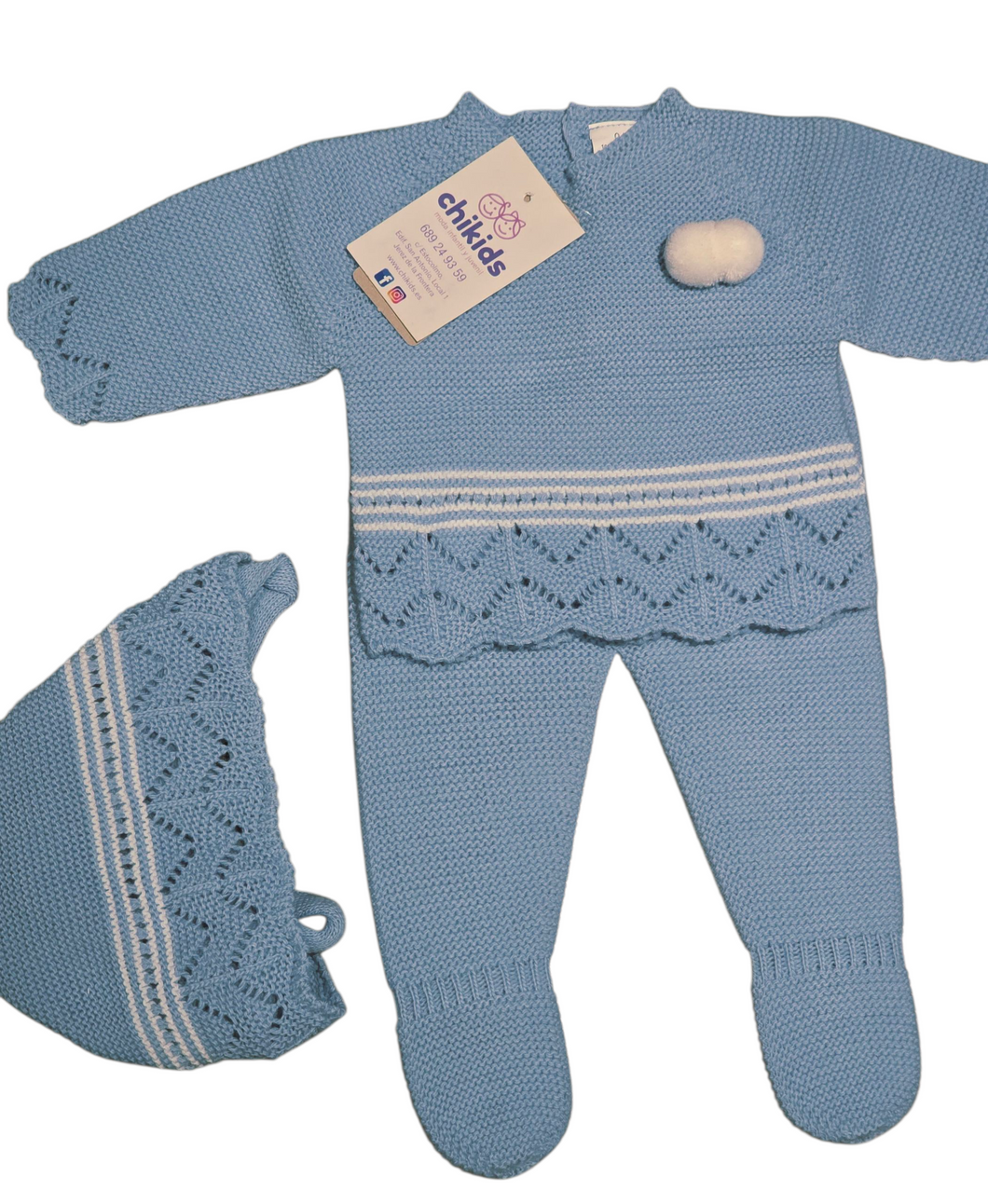 Conjunto lana 3 piezas 