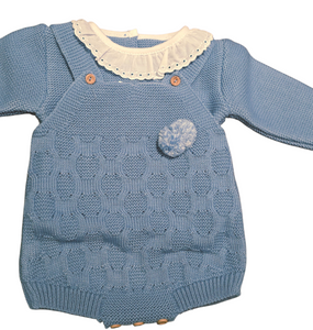 Conjunto lana 3 piezas "1807" de 0 a 6 meses color azafata | Canastilla