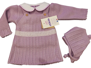 Conjunto vestido lana 3 piezas 