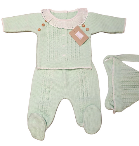 Conjunto lana 3 piezas 