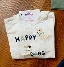 Cargar imagen en el visor de la galería, Conjunto 3 piezas "happy dogs" verde 12 a 36 meses| Invierno