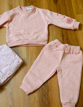 Cargar imagen en el visor de la galería, Conjunto 3 piezas "Florecitas" rosa 12 a 36 meses | Invierno