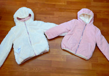 Cargar imagen en el visor de la galería, Abrigo reversible rosa/beig 4 a 12 años | Invierno