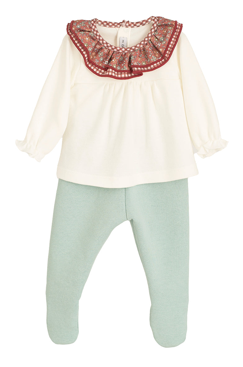 Conjunto polaina volante 