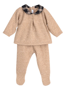 Conjunto polaina "Tramontana" cuello bebe 0 a 6 mes | Calamaro