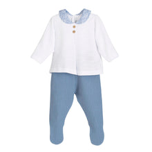 Cargar imagen en el visor de la galería, Conjunto polaina "Sikar" 0 a 6 mes azul | Calamaro