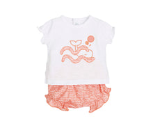 Cargar imagen en el visor de la galería, Conjunto pololo "Sikar" 3 a 36 mes coral | Calamaro