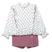 Cargar imagen en el visor de la galería, Conjunto Falda pantalon "Meira" 3 a 6 años Ref. 11390 | Calamaro