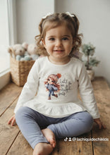 Cargar imagen en el visor de la galería, Conjunto legin "Gorrito ponpon" blanco/azul 12 a 36 meses | Invierno