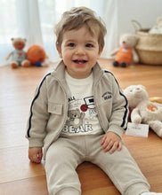 Cargar imagen en el visor de la galería, Chandal 3 piezas "Bear" marfil/camel 12 a 36 meses | Invierno
