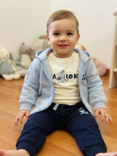Cargar imagen en el visor de la galería, Chandal 3 piezas  "Dino champion" azul 12 a 36 meses | Invierno