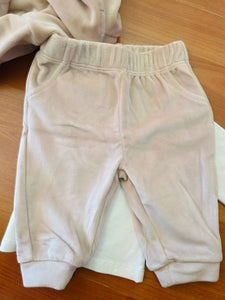 Conjunto 3 piezas "osito corazon" 1 a 12 meses