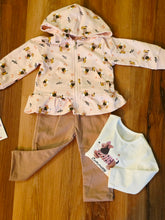 Cargar imagen en el visor de la galería, Chandal 3 piezas "Balita" 12 a 36 meses Rosa/camel | Invierno