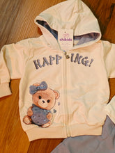 Cargar imagen en el visor de la galería, Chandal 3 piezas "Happing" 1 a 5 años blanco/azul | Invierno