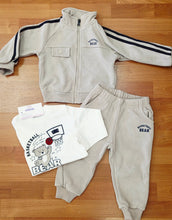 Cargar imagen en el visor de la galería, Chandal 3 piezas "Bear" marfil/camel 12 a 36 meses | Invierno