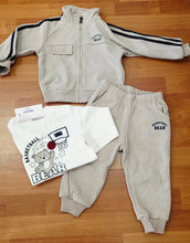 Cargar imagen en el visor de la galería, Chandal 3 piezas "Bear" marfil/camel 12 a 36 meses | Invierno