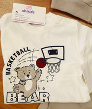 Cargar imagen en el visor de la galería, Chandal 3 piezas "Bear" marfil/camel 12 a 36 meses | Invierno