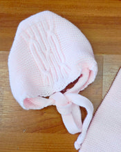 Cargar imagen en el visor de la galería, Conjunto lana 3 piezas rosa 0- 6 meses 1062 | Canastilla