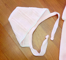 Cargar imagen en el visor de la galería, Conjunto lana 3 piezas 0 - 3 meses rosa 1945 | Canastilla