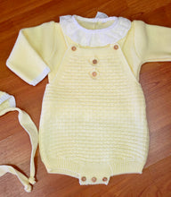 Cargar imagen en el visor de la galería, Conjunto lana 3 piezas amarillo 0 a 6 mes Ref 1960 | Canastilla