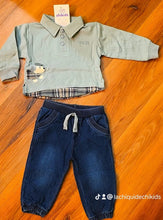 Cargar imagen en el visor de la galería, Conjunto polo verde 3 a 24 meses Ref. 2042 | Invierno