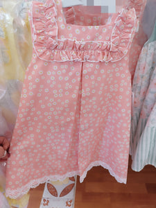 Vestido 4/10 años estampado flores