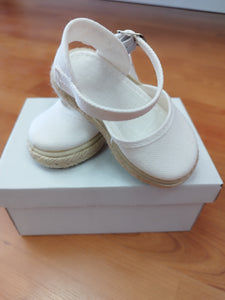 Zapato esparto blanco 19 al 30