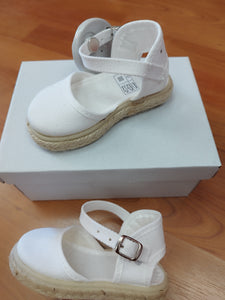 Zapato esparto blanco 19 al 30