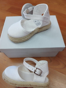 Zapato esparto blanco 19 al 30