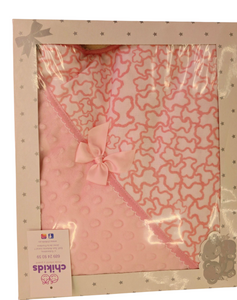 Manta "touss" rosa bebe | Canastilla