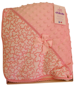 Manta "touss" rosa bebe | Canastilla