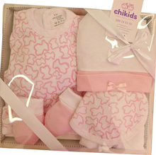 Cargar imagen en el visor de la galería, Set prenatal 5 piezas &quot;Touss&quot; rosa | Canastilla