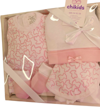 Cargar imagen en el visor de la galería, Set prenatal 5 piezas &quot;Touss&quot; rosa | Canastilla