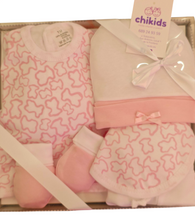 Cargar imagen en el visor de la galería, Set prenatal 5 piezas &quot;Touss&quot; rosa | Canastilla