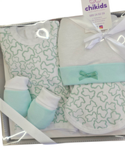 Cargar imagen en el visor de la galería, Set prenatal 5 piezas &quot;Touss&quot; verde | Canastilla