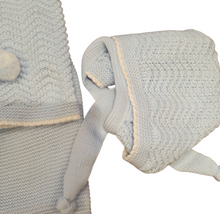 Cargar imagen en el visor de la galería, Conjunto lana 3 piezas &quot;1101&quot; de 00 a 3 meses color celeste | Canastilla
