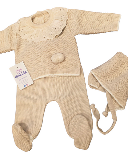 Conjunto lana 3 piezas 