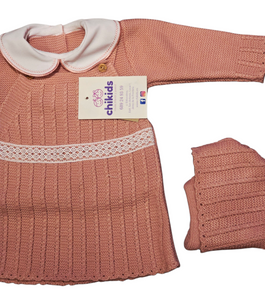 Conjunto vestido lana 3 piezas 