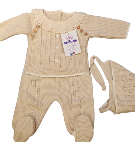 Conjunto lana 3 piezas 