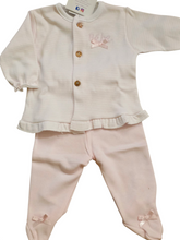Cargar imagen en el visor de la galería, Conjunto 2 piezas &quot;bebe lacito&quot; rosa bebe 0 a 6 meses | Canastilla