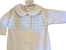 Cargar imagen en el visor de la galería, Pelele &quot;ref 04&quot; blanco/gris terciopelo | Canastilla