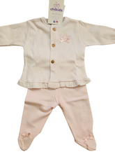 Cargar imagen en el visor de la galería, Conjunto 2 piezas &quot;bebe lacito&quot; rosa bebe 0 a 6 meses | Canastilla