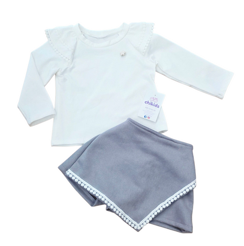 Conjunto falda pantalón 