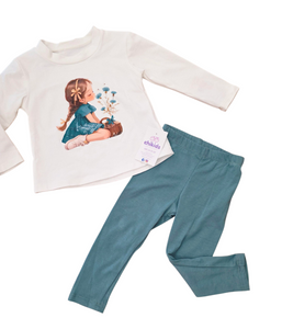 Conjunto legin "Aitana" en dos colores 1 a 6 año