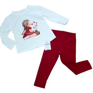 Conjunto legin "Aitana" en dos colores 1 a 6 año