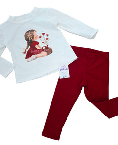 Conjunto legin "Aitana" en dos colores 1 a 6 año