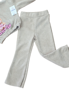 Conjunto "Labubuu" color arena/rosa de 4 a 14 años