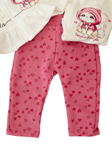 Conjunto legin 3 piezas "Oh lala" en 3 colores