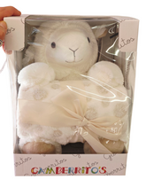 Cargar imagen en el visor de la galería, Pack peluche &quot;ovejita&quot; y manta 80x110 varios colores
